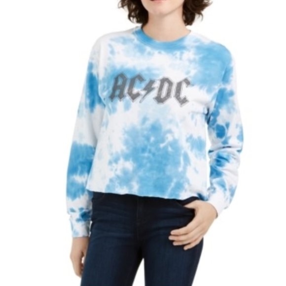 True Vintage Acdc Tie-Dye Top - Picture 1 of 4